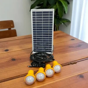 Solar Home Lighting System with Phone Charger & FM Radio